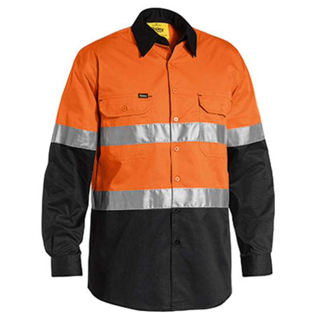 Bisley Men's 3M Taped Cool Hi Vis Light Weight Shirt (BS6696T)