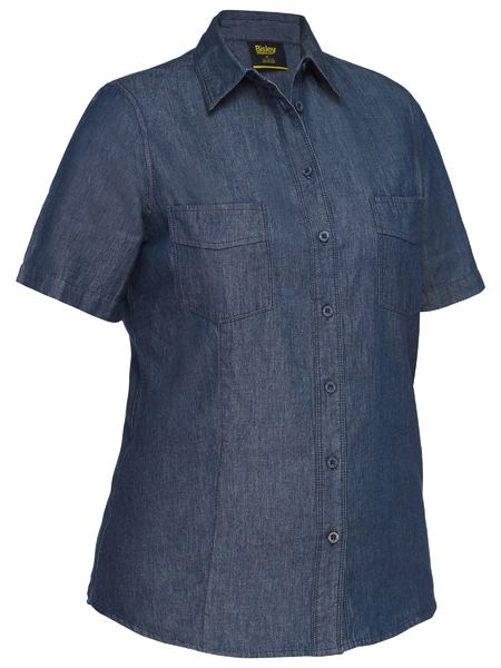 Bisley Womens Short Sleeve Denim Work Shirt (BL1602)