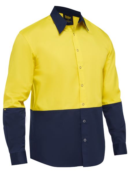 Bisley Two Tone Hi Vis Long Sleeve Shirt (BS6442)