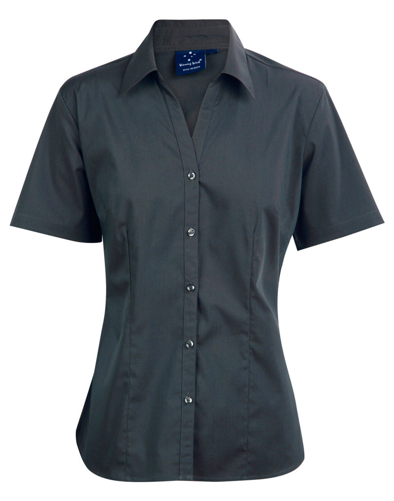 Winning Spirit Women's Teflon Executive Short Sleeve Shirt (BS07S)