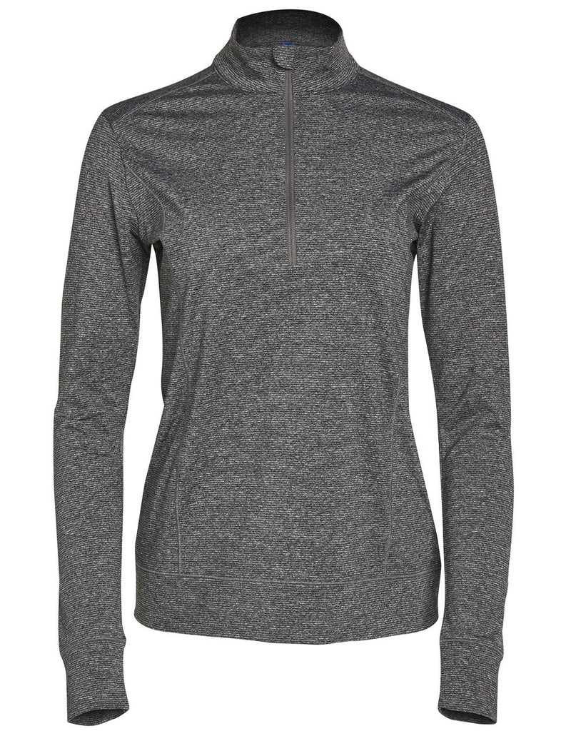 Winning Spirit Ladies Half Zip Long Sleeve Sweat Top (FL26)