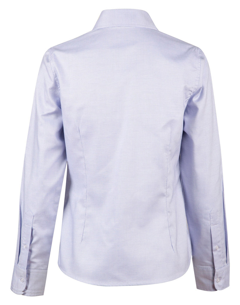 Winning Spirit Laides Dot Contrast Long Sleeve Shirt (M8922)