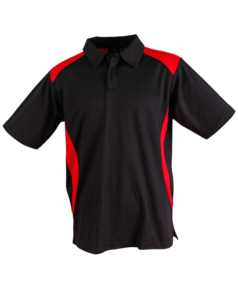 Winning Spirit Men's TrueDry® Contrast Short Sleeve Polo 1st (10 colour) (PS31)