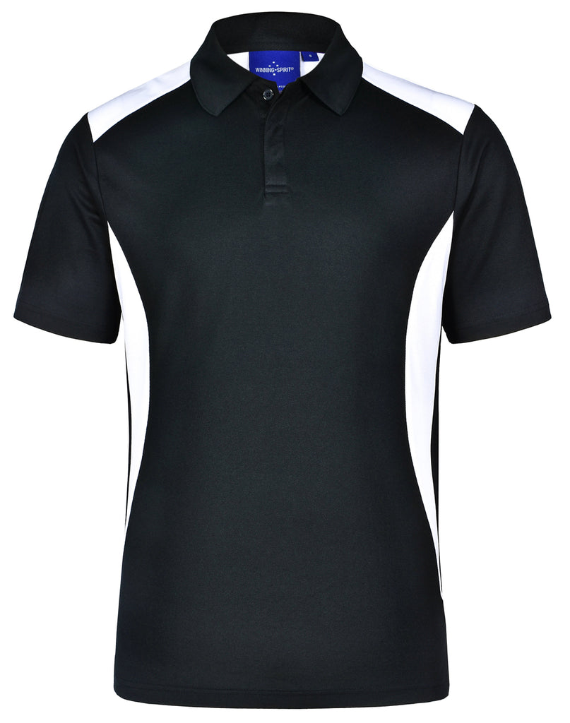 Winning Spirit Men's TrueDry® Contrast Short Sleeve Polo 1st (10 colour) (PS31)