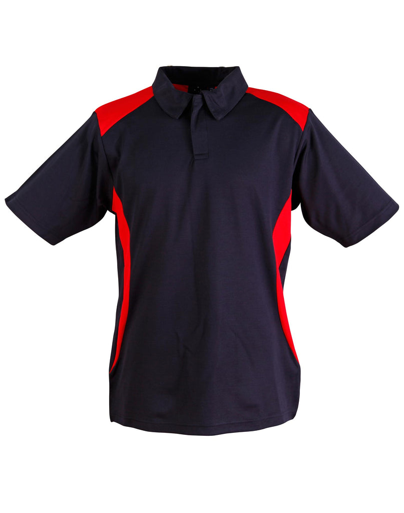 Winning Spirit Men's TrueDry® Contrast Short Sleeve Polo 1st (10 colour) (PS31)