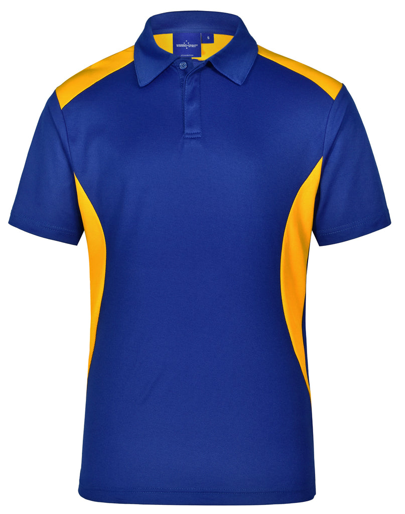 Winning Spirit Men's TrueDry® Contrast Short Sleeve Polo 1st (10 colour) (PS31)