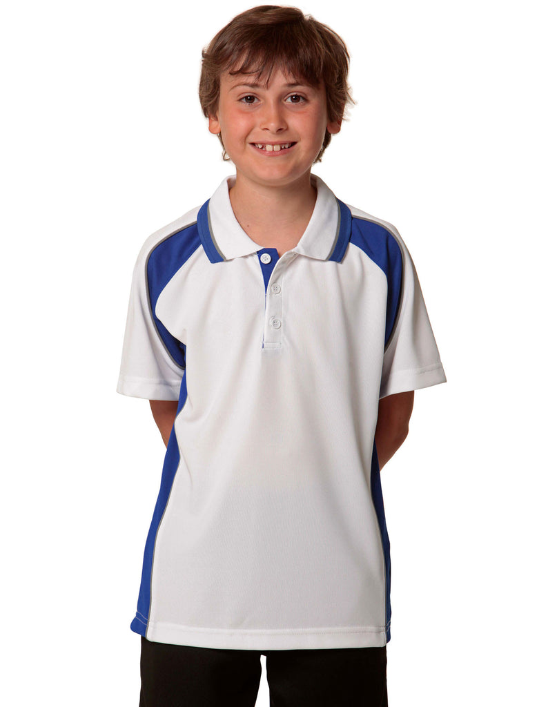 Winning Spirit Mascot Kids Cooldry Short Sleeve Contrast Polo (PS49K)