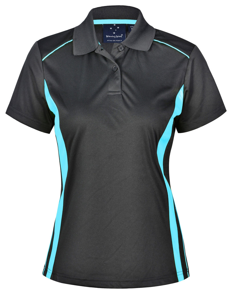 Winning Spirit Ladies' CoolDry Short Sleeve Contrast Polo 2nd (2 Colour)-(PS80)