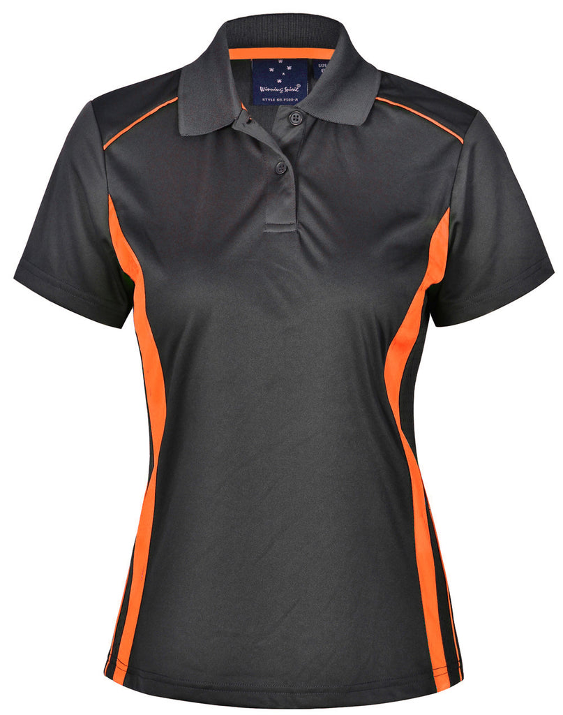 Winning Spirit Ladies' CoolDry Short Sleeve Contrast Polo 2nd (2 Colour)-(PS80)