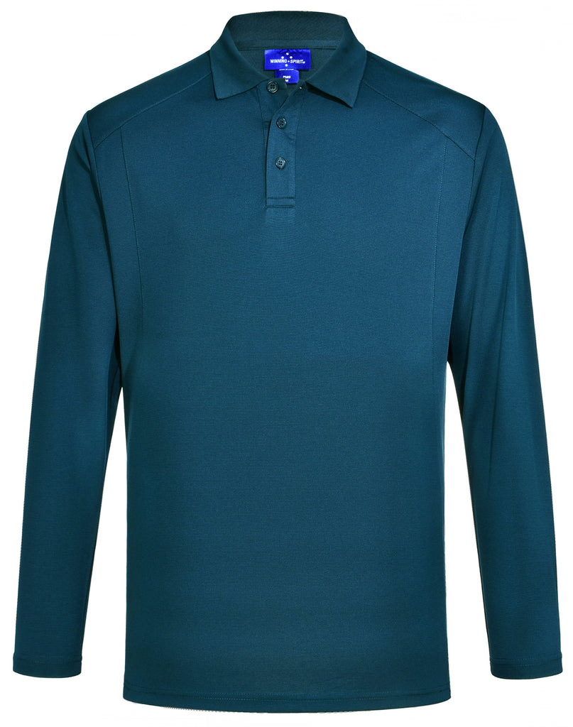 Winning Spirit Lucky Bamboo Long Sleeve Polo Mens (PS89)