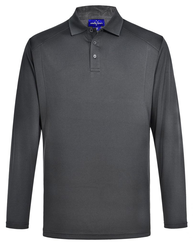 Winning Spirit Lucky Bamboo Long Sleeve Polo Mens (PS89)