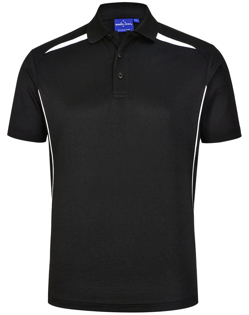 Winning Spirit Mens Sustainable Poly/Cotton Contrast SS Polo1st (10 colour)-(PS93)