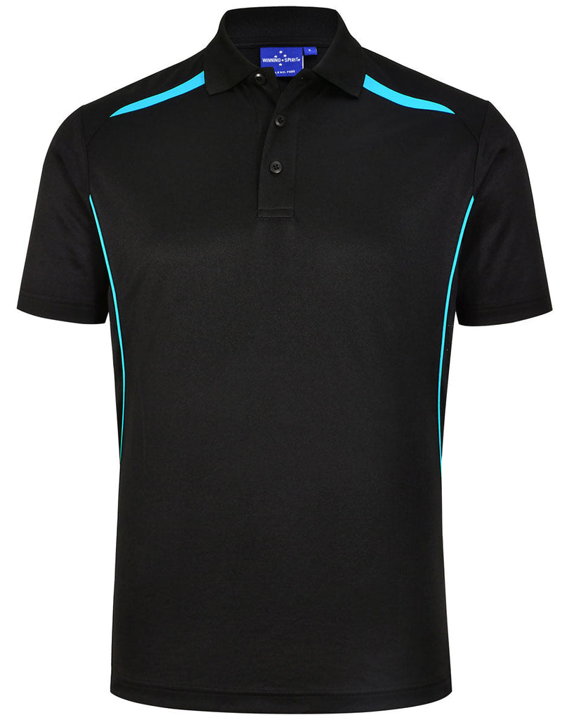 Winning Spirit Mens Sustainable Poly/Cotton Contrast SS Polo1st (10 colour)-(PS93)