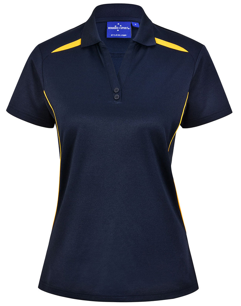 Winning Spirit Ladies Sustainable Poly/Cotton Contrast SS Polo 2nd (5 colour)-(PS94)