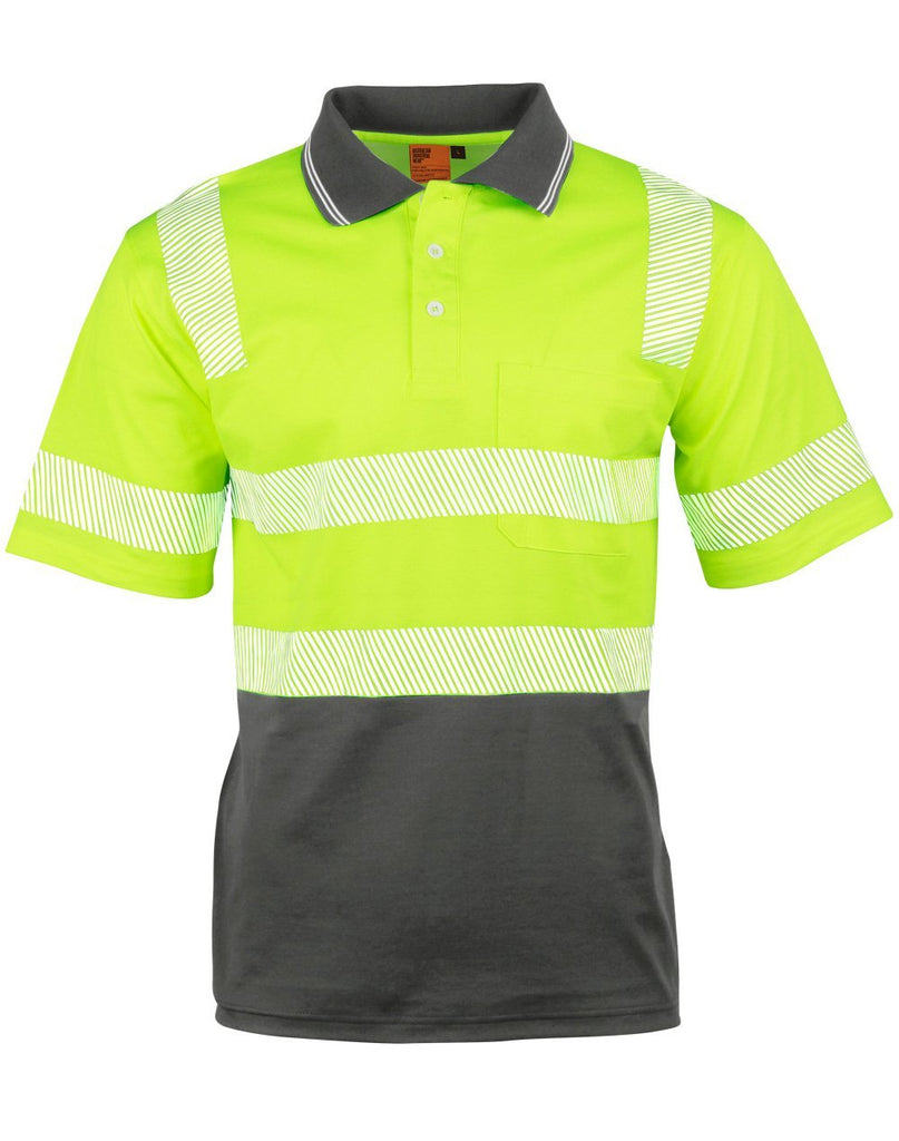 Winning Spirit Truedry® Biomotion Segmented Ss Safety Polo (Unisex)- (SW73)