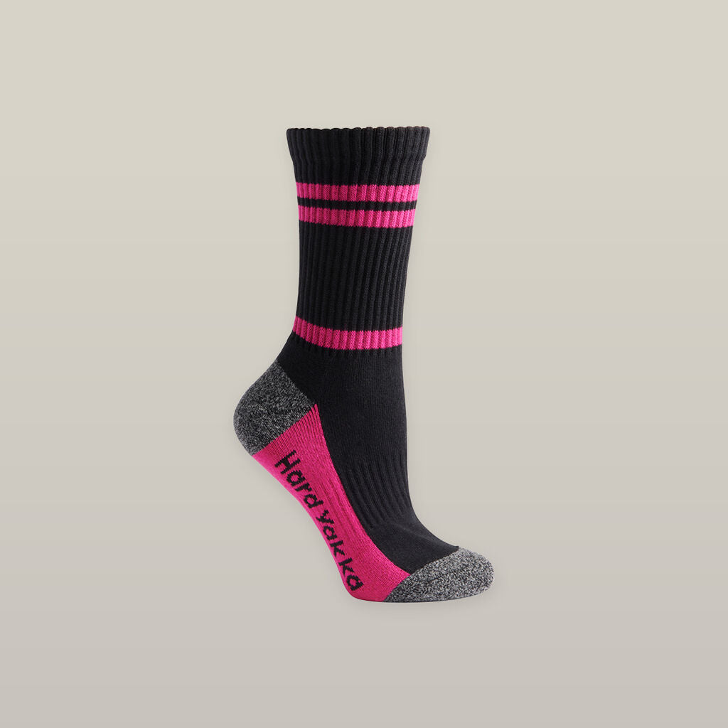 Hard Yakka Women's Crew 3 Pack Work Sock (Y20120)